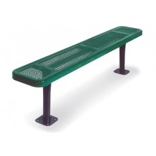 10 Foot Deluxe Bench with out Back 2x15 Inch Planks Perforated