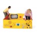 Learn a Lot Play Station and Sensory Wall Playful Red Blue and Yellow