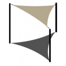Residential Shade 3 Post Triangle Sail 15x15x15