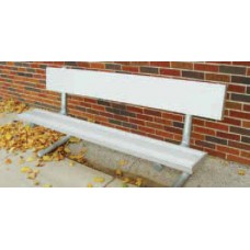 21 foot Aluminum Plank Bench with Back Portable