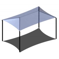 Four Post Hip Shade Cover 10x20