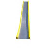 Straight slide 8 foot Deck Height stainless steel 4 inch PC rails