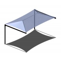 Single Post Cantilever Hip Shade 8x14