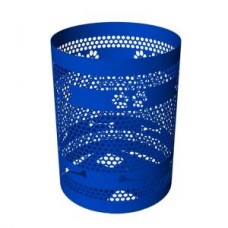 32 Gallon Trash Receptacle Only with Laser Cut Paw Prints And Bones