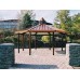 Octagon Shelter 1 Tier Steel 24 ga TG Deck 29 ga metal roof 32 foot