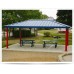 Hip Shelter Single Tier Steel 24 ga TG Deck 29 ga metal roof 20x44