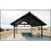 Gabled Shelter All Steel 24 gauge Pre-Cut Metal Roof 16x24