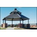 Hexagon Shelter Two Tier Steel 24 ga TG Deck 29 ga metal roof 30 ft