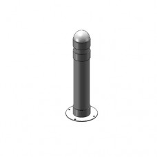 6 Rd Bollard 3 Foot Surface Mount Powder Coated