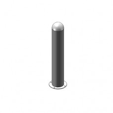 8 Rd Bollard 4 Foot Surface Mount Powder Coated