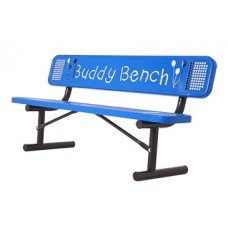 6 foot BUDDY BENCH With BACK 2 x 12 inch PLANKS INGROUND DIAMOND