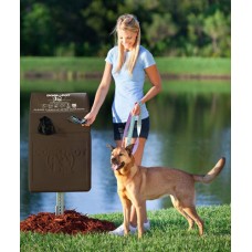 Signature Series Decorative Pet Waste Station DL-EDS100-BRNZ