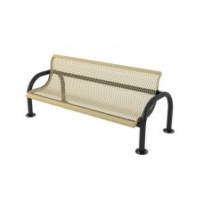 6 foot Bench with Contoured Back and Arms Portable or Surface Mount