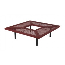 GBS96S Geometric Bench Square 96 inch inground