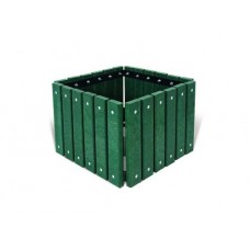 SQUARE PRESSURE TREATED WOOD PLANTER