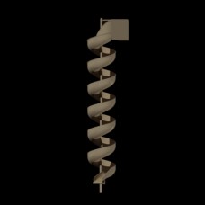 Aluminum Spiral Slide Chute for 27 foot Deck Height