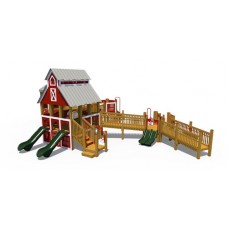 Barn with Silo Playground R3FX-30072
