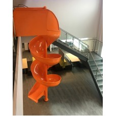 Aluminum Spiral Slide Chute for 15 foot Deck Height