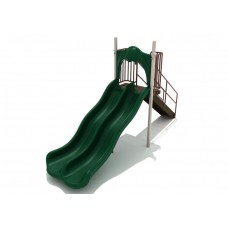 5 foot deck Freestanding Double Bedway Wave Slide