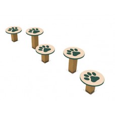 Recycled Stepping Paws Set of 5 Surface Mount