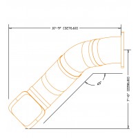 5 foot Deck Height Slide 30 inch diameter VEER Left or Right