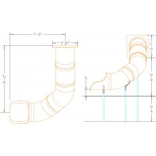 30 Inch Diameter 6 foot deck height Slide Curved Left or Right