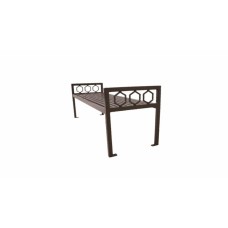 4 foot Biscayne Bench without Back Portable Surface Mount