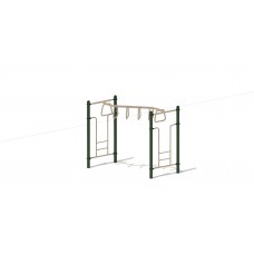 Free Standing Zig-Zag D-Shape Ladder Free Standing Zig-Zag D-Shape Ladder
