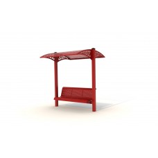 Bench with Back and Shade