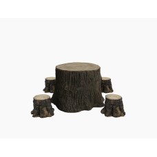 Stump Table with 4 Stump Seats