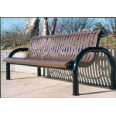 B6WBMODCLASSS Modern Style Bench 6 foot with back inground