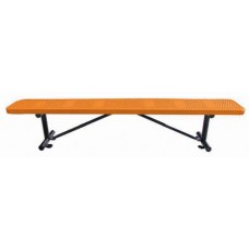 15 foot Standard Perforated Player Bench no back - 15 inch wide seat