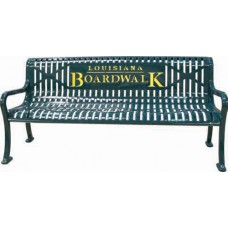 6 foot Personalized Multicolor Diamond Pattern Bench