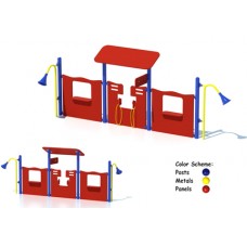 Adventure Playground Equipment Model PS3-26835 Deluxe Gas Station