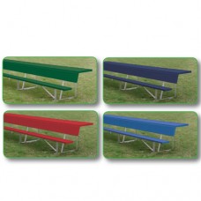 15 foot Players Bench with Shelf colored