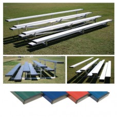 4 Row 7.5 foot Low Rise Bleacher Colored