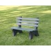 Central Park Bench 8 foot Recycled