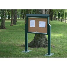 Message Center Medium 36x5.5x26 Two Sides Two Posts