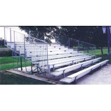 10 Row 15 Foot Aluminum Plastisol Coated Bleacher