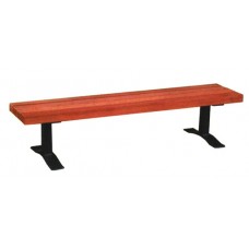 4FB3RP Flat Bench 4 foot Recycled Slats 3x4