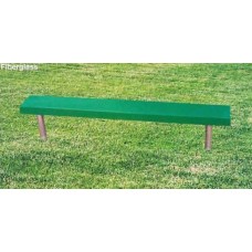6 foot Fiberglass Plank Bench without Back Inground