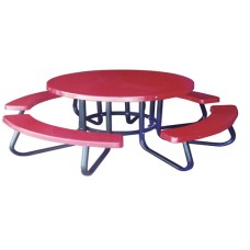 CSRTRCF Round Fiberglass Top Child Size Picnic Table Powder Frame