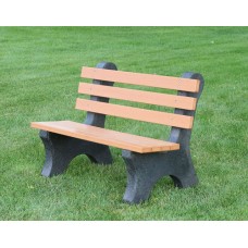 JPCB83 Recycled Plastic Bench 8 foot 3 leg