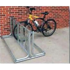 J Style Bike Rack 5 Foot Coated 8 Space