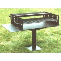 SB3628UIG Grill Standard 6 inch Square Pedestal Inground Mount