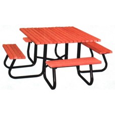 WS4JCRP Windsor Select Picnic Table 48 in Square Recycled Plank