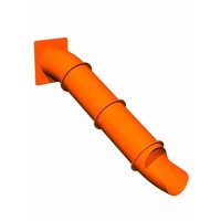 Straight Slide 24 inch diameter x 84 inch Rotomolded Entry-31x39 inch