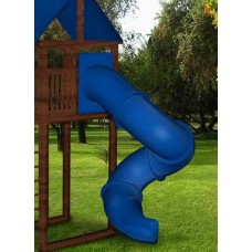 Spiral Tube Slide-24 inch diameter-7 foot Deck Rotomolded Entry-31x39