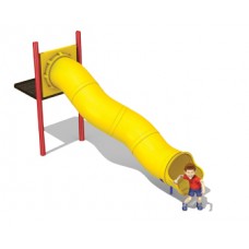 Tube Slide 30 inch diameter 60 inch deck height Zig Zag Left